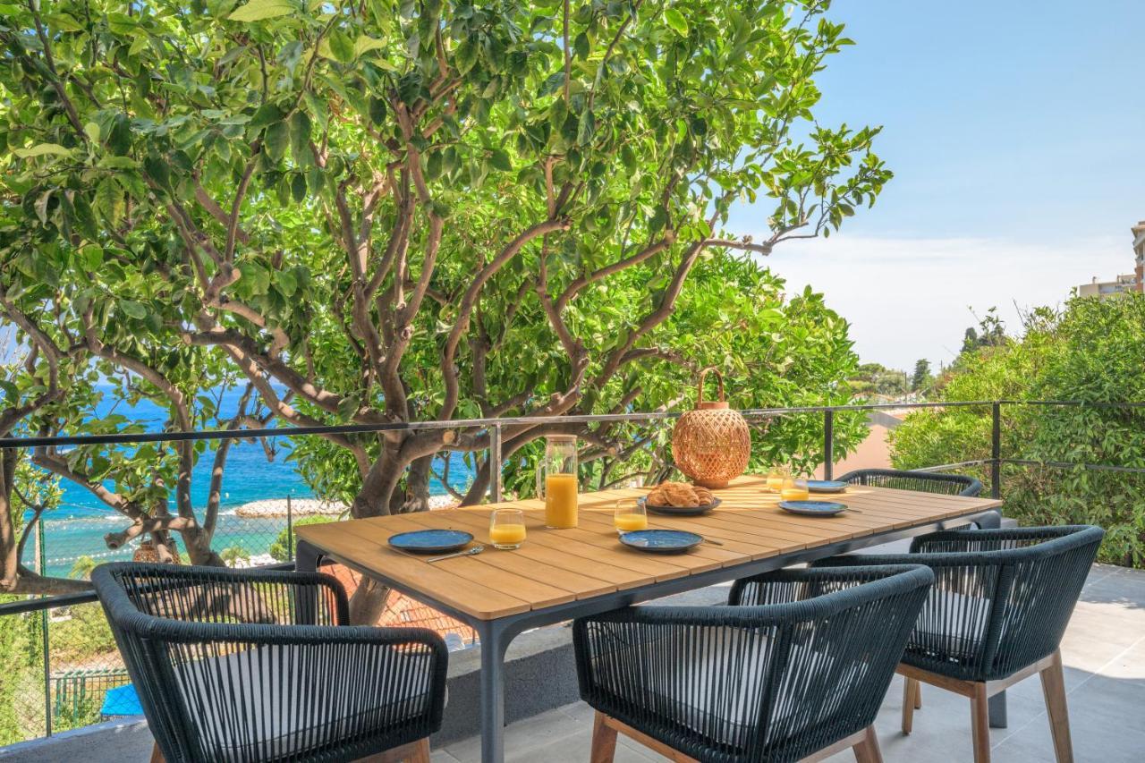 Proche Monaco, Vue Mer, Acces Plage Et Jardin Privatif Saint-Antoine  Exterior foto